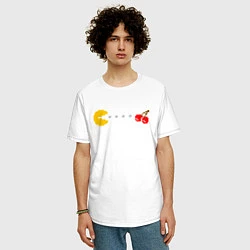 Футболка оверсайз мужская Pac-man 8bit, цвет: белый — фото 2