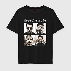 Футболка оверсайз мужская DEPECHE MODE ДЕПЕШ МОД, цвет: черный