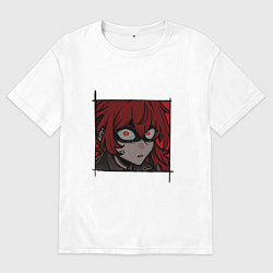 Футболка оверсайз мужская Злой Дилюк, цвет: белый