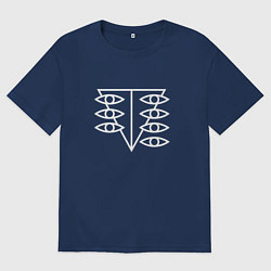 Футболка оверсайз мужская Seele logo, цвет: тёмно-синий