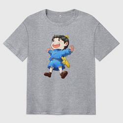 Футболка оверсайз мужская Мальчик Бодзи, цвет: меланж