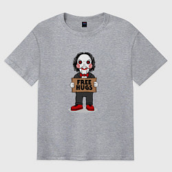 Футболка оверсайз мужская Free Billy Hugs, цвет: меланж