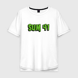 Футболка оверсайз мужская SUM41 LOGO, цвет: белый