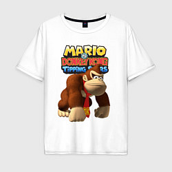 Футболка оверсайз мужская Mario Donkey Kong Nintendo, цвет: белый