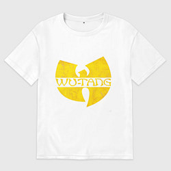 Футболка оверсайз мужская Wu tang logo, цвет: белый