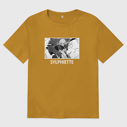 Футболка оверсайз мужская Сильфиетта, цвет: горчичный