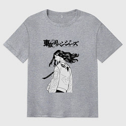 Футболка оверсайз мужская КЕЙСКЕ БАДЖИ БАНДА ВАЛЬГАЛЛА, цвет: меланж