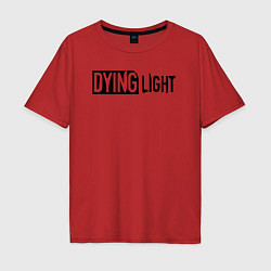 Футболка оверсайз мужская Dying light 2 gameplay, цвет: красный