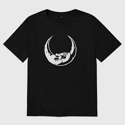 Футболка оверсайз мужская GHOSTEMANE ЛУНА, цвет: черный