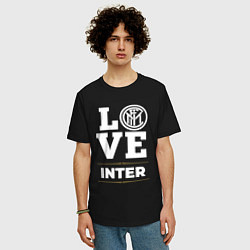 Футболка оверсайз мужская Inter Love Classic, цвет: черный — фото 2