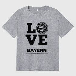 Футболка оверсайз мужская Bayern Love Классика, цвет: меланж