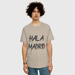 Футболка оверсайз мужская Hala - Madrid, цвет: миндальный — фото 2