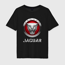 Футболка оверсайз мужская JAGUAR Jaguar, цвет: черный