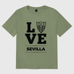 Футболка оверсайз мужская Sevilla Love Классика, цвет: авокадо