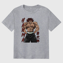 Футболка оверсайз мужская Ярость Юджиро, цвет: меланж