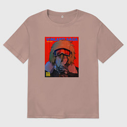 Футболка оверсайз мужская Торфинн из будущего, цвет: пыльно-розовый