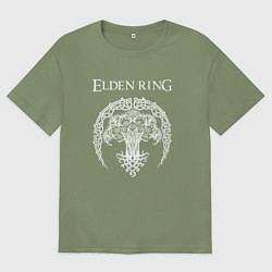 Футболка оверсайз мужская ДРЕВО ELDEN RING, цвет: авокадо