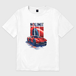 Футболка оверсайз мужская No Limit Нет Предела, цвет: белый