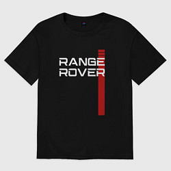 Футболка оверсайз мужская RANGE ROVER LAND ROVER, цвет: черный