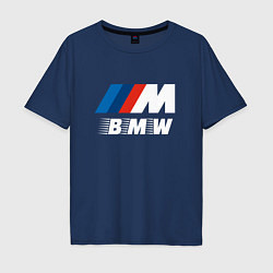 Футболка оверсайз мужская BMW BMW FS, цвет: тёмно-синий