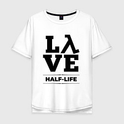 Футболка оверсайз мужская Half-Life Love Classic, цвет: белый