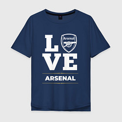 Футболка оверсайз мужская Arsenal Love Classic, цвет: тёмно-синий