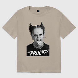 Футболка оверсайз мужская The Prodigy - firestarter, цвет: миндальный