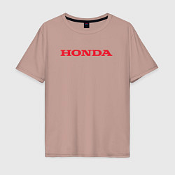 Мужская футболка оверсайз HONDA ХОНДА LOGO спина