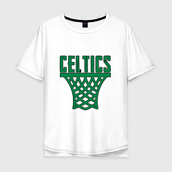 Футболка оверсайз мужская Celtics Dunk, цвет: белый