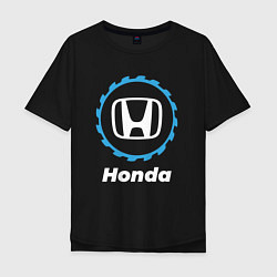 Футболка оверсайз мужская Honda в стиле Top Gear, цвет: черный