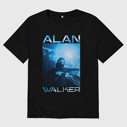 Футболка оверсайз мужская Alan Walker фото, цвет: черный
