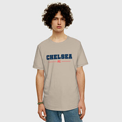 Футболка оверсайз мужская Chelsea FC Classic, цвет: миндальный — фото 2