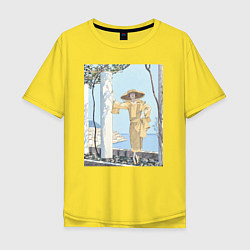 Футболка оверсайз мужская Amalfi Robe, de Worth Вид на море, цвет: желтый