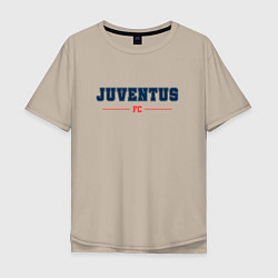 Футболка оверсайз мужская Juventus FC Classic, цвет: миндальный