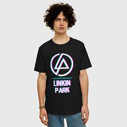 Футболка оверсайз мужская Linkin Park Glitch Rock, цвет: черный — фото 2