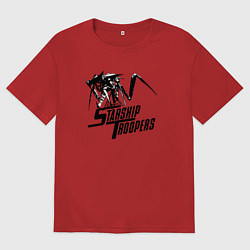 Футболка оверсайз мужская Starship Troopers: Terran Command, цвет: красный