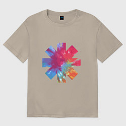 Футболка оверсайз мужская RHCP Color, цвет: миндальный
