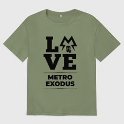 Футболка оверсайз мужская Metro Exodus Love Classic, цвет: авокадо