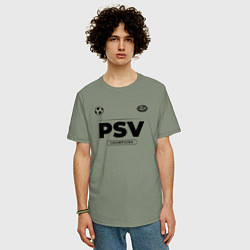 Футболка оверсайз мужская PSV Униформа Чемпионов, цвет: авокадо — фото 2