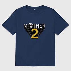 Футболка оверсайз мужская Mother two, цвет: тёмно-синий