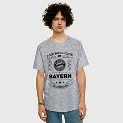 Футболка оверсайз мужская Bayern: Football Club Number 1 Legendary, цвет: меланж — фото 2