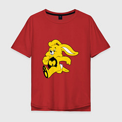 Футболка оверсайз мужская Wu-Tang Bunny, цвет: красный