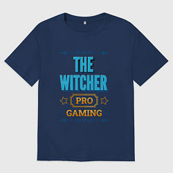 Футболка оверсайз мужская Игра The Witcher PRO Gaming, цвет: тёмно-синий