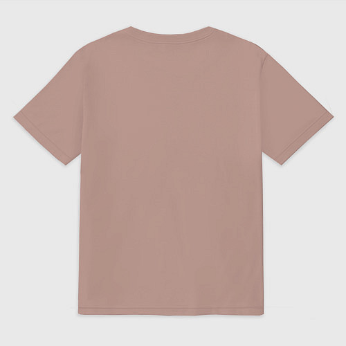 Мужская футболка оверсайз Ву-Тэнг Клэн / Пыльно-розовый – фото 2