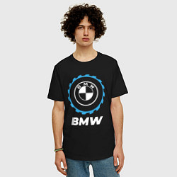 Футболка оверсайз мужская BMW в стиле Top Gear, цвет: черный — фото 2
