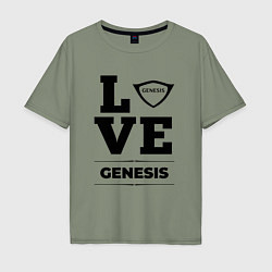 Футболка оверсайз мужская Genesis Love Classic, цвет: авокадо