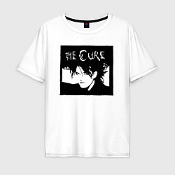 Футболка оверсайз мужская The Cure Роберт Смит, цвет: белый