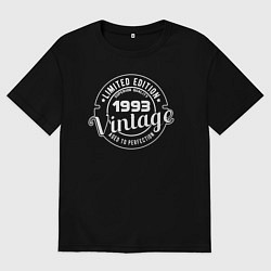 Футболка оверсайз мужская Ограниченный выпуск 1993 Винтаж, цвет: черный
