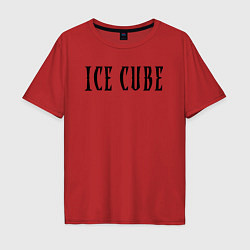 Футболка оверсайз мужская Ice Cube - logo, цвет: красный