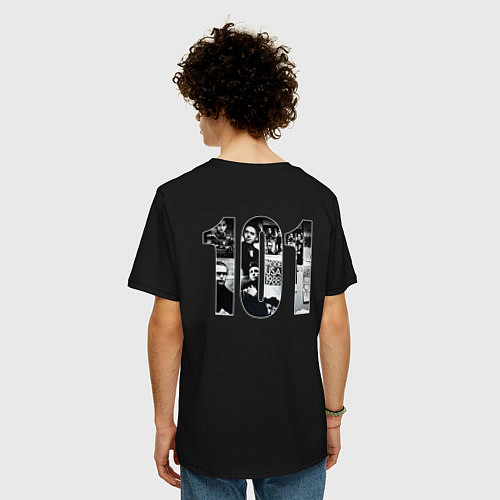 Мужская футболка оверсайз Depeche Mode 101 Vintage 1988 / Черный – фото 4